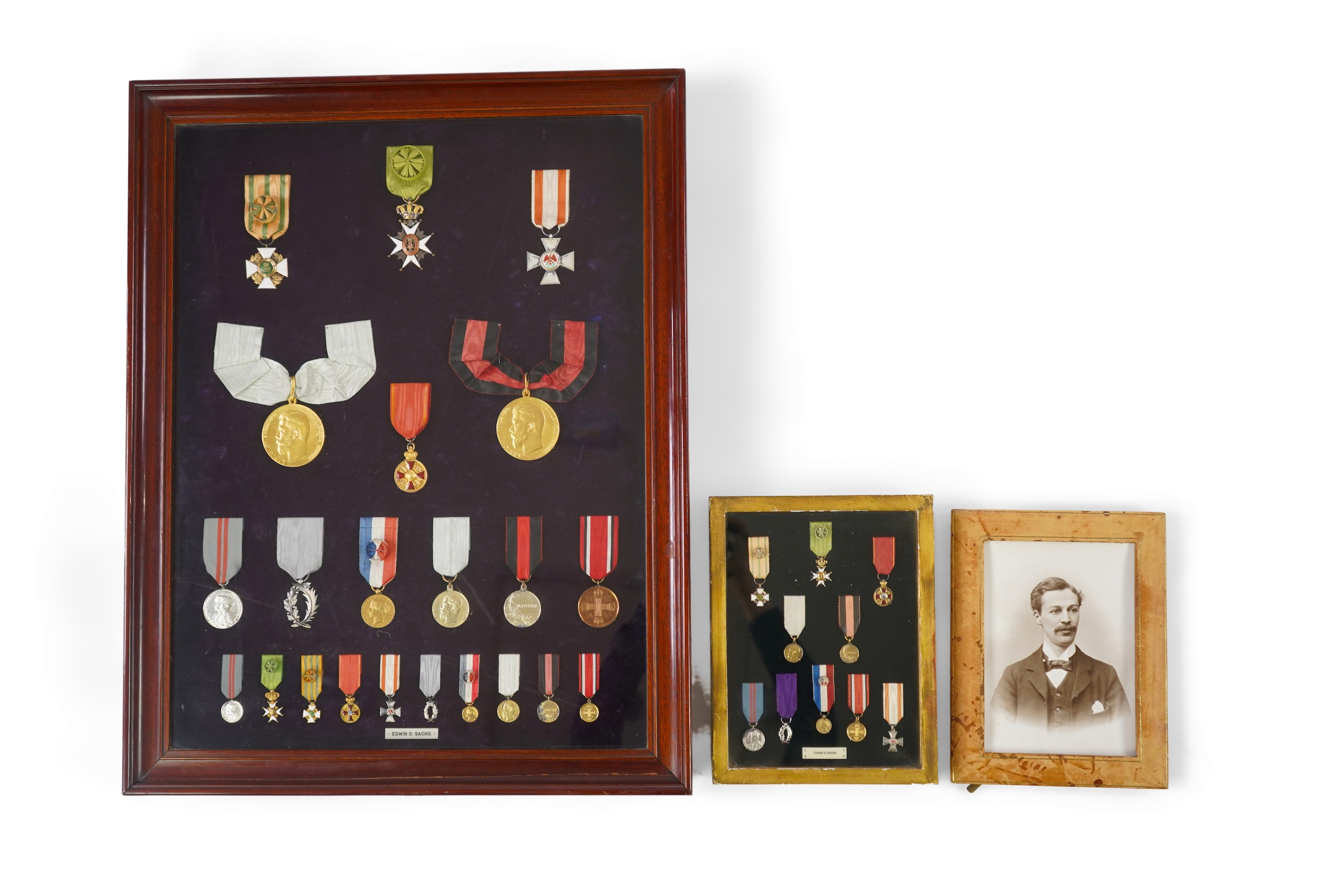 An important group of medals awarded to Edwin Otho Sachs FRSE, FRGS (1870-1919), consisting
